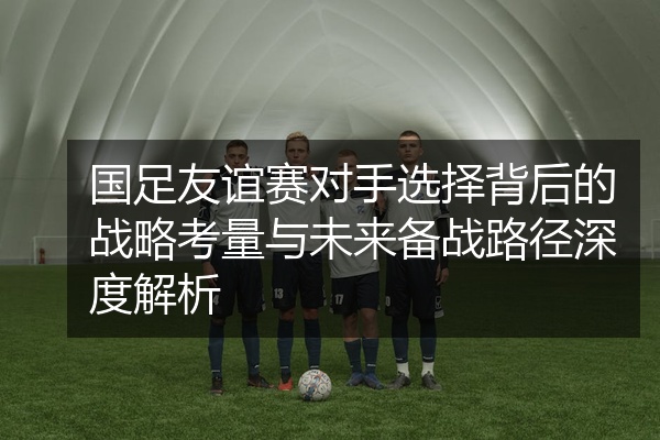 国足友谊赛对手选择背后的战略考量与未来备战路径深度解析
