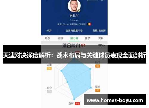 天津对决深度解析：战术布局与关键球员表现全面剖析