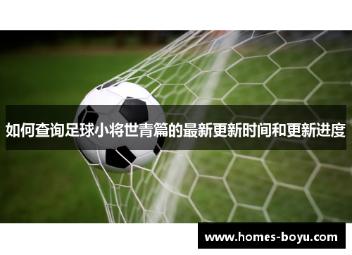 如何查询足球小将世青篇的最新更新时间和更新进度