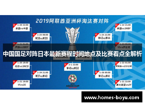 中国国足对阵日本最新赛程时间地点及比赛看点全解析